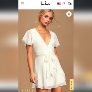 Lulu's White mini dress